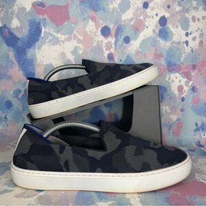 Rothy’s The Original Slip On Sneaker Grey Camo Shoes Women’s Size 8